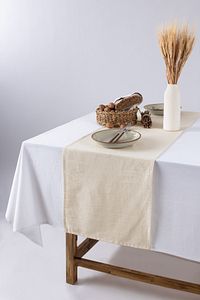 Doku | Organik Ham Keten Runner 40 X 150 Cm ürün fotoğrafı