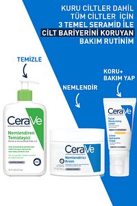 Nemlendirici Yüz Ve Vücut Kremi-Kuru Ciltler İçin Seramid Ve Hyalüronik Asit İçerikli 340gr ürün fotoğrafı