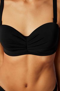 Siyah Basic Lotus Toparlayıcı Bikini Üstü ürün fotoğrafı