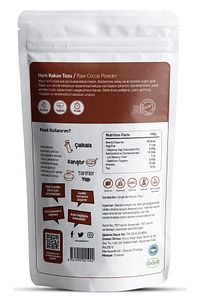 Ham Kakao - Ham Kakao Tozu - Kakao Tozu - Naturel Kakao Tozu - Raw Cacao - 150 gr ürün fotoğrafı