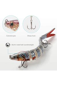 8 Eklemli 3d Oynak Rapala 13.5gr Sahte Balık Yem Wobblers Swimbait Tuzlu Ve Tatlı Su ürün fotoğrafı