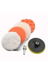 6 Parça 12.5cm Battal Boy Oto Pasta Cila Polisaj Seti ürün fotoğrafı