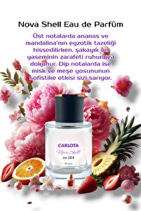 Carlota 384 Kadın 50 ml Parfüm Edp Floral Nova Shell Büyüleyici Floral Deneyim ürün fotoğrafı