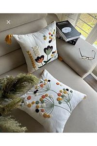 Bmyhome 2 Adet Punch Nakışlı Kırlent Kılıfı ürün fotoğrafı