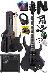 Midex Force-amp25 Üst Seviye 25 Watt Amfili Elektro Gitar H-h Profesyonel Full Set Aksesuarlı ürün fotoğrafı