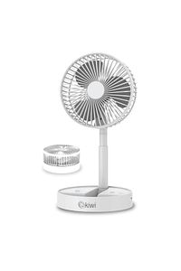 Kfan-7608 Şarjlı Beyaz Katlanılabilir Mini Fan Masa Üstü Vantilatörü Usb Soğutucu Sessiz El Fanı ürün fotoğrafı