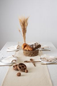 Doku | Organik Ham Keten Runner 40 X 150 Cm ürün fotoğrafı