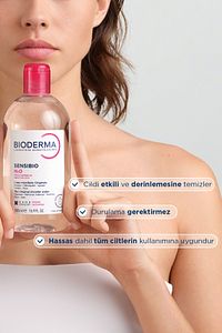 Sensibio H2O Hassas ve Normal Ciltler için Micellar Makyaj Temizleme Suyu 500 ml ürün fotoğrafı