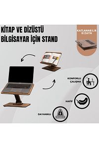 Dykos - Vigowood Yükseklik Ayarlanabilir 360º Dönebilir Kitap Okuma Standı ürün fotoğrafı