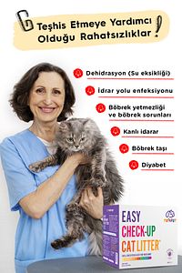 Renk Değiştiren, Erken Teşhis Akıllı Kedi Kumu, Yavru Kedilere Uygun, Doğal Tozsuz Bentonit, 2,6 Lt ürün fotoğrafı