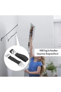 15'' - 75'' LCD GÜVENLİK KEMERİ DEPREM TV VE MOBİLYA SABİTLEME KEMERE (LCD VE BEBEK GÜVENLİK KEMERİ) ürün fotoğrafı