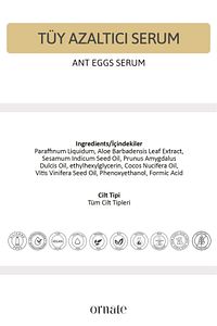 Karınca Yumurtası Yağı Tüy Azaltıcı Ve Dökücü Nemlendirici Serum 2'li Süper Set 30ml ürün fotoğrafı