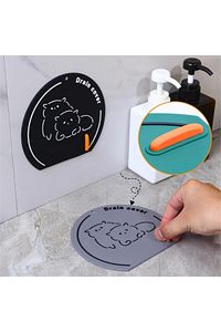 Gri Renk Banyo Ve Mutfak Lavabo Koku Önleyici Gider Koruyucu Silikon Sızdırmaz Ped ürün fotoğrafı