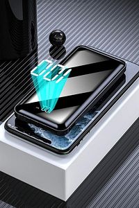 10.000 Mah Prime Dijital Göstergeli Dahili Çoklu Kablolu Powerbank,kırmızı ürün fotoğrafı