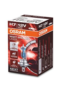 Gece Görüşünde Sıkıntı Yaşayanlar H7 Night Breaker Laser %150 Daha Fazla Işık (2'Lİ KUTU) ürün fotoğrafı