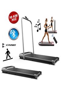 Bluetoothlu Eğimli Yürüme Koşu Bandı 2hp Motor Fitness Katlanır 7 Katman Akıllı Koşu Pedi Kumandalı ürün fotoğrafı