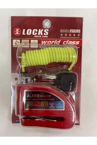 World Class Locks 110 Db Renkli Alarmlı Disk Kilidi ürün fotoğrafı