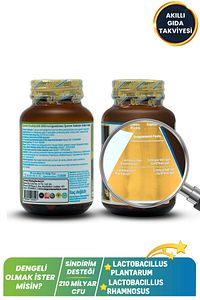 Postbiyotik 210 Milyar Cfu Rhamnosus & Plantarum Sindirim (21Kapsül & 700mg) | Akıllı Gıda Takviyesi ürün fotoğrafı