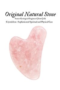 Gua Sha Pembe Kuvars Doğaltaş Yüz Masaj Aleti %100 Doğal Taş Onay Belgeli ürün fotoğrafı