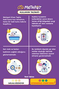 Renk Değiştiren, Erken Teşhis Akıllı Kedi Kumu, Yavru Kedilere Uygun, Doğal Tozsuz Bentonit, 2,6 Lt ürün fotoğrafı