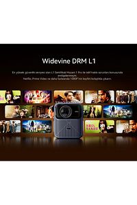 Mozart 1 Pro Android Tv L1 Lisanlı Projeksiyon Cihazı ürün fotoğrafı