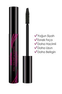 Essential Full Volume Length Intense Black Mascara Hint Yağı İçerikli Hacim Veren Maskara 9 ml ürün fotoğrafı