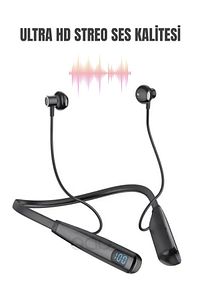 Sporcu Kulaklık Kablosuz Bluetooth Kulaklık Boyun Bantlı Asmalı Mıknatıslı Kulaklık Lüx Kalite ürün fotoğrafı