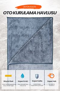Newyorkdry Mikrofiber Oto Temizlik Paketi Araç Kurulama Havlusu Cam Bezi Araba Yıkama Eldiveni Seti ürün fotoğrafı