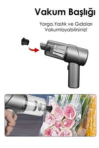 Üflemeli -ıslak Kuru Araç-ev-kamp Için Şarjlı El Süpürgesi ürün fotoğrafı