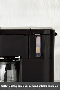 Just Coffee Aroma 2 In 1 Filtre Kahve Ve Çay Demleme Makinesi Bej ürün fotoğrafı