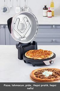 Orginal Gastro 10 In 1 Pizza Ve Lahmacun Makinesi Biodiamond Rosegold New ürün fotoğrafı