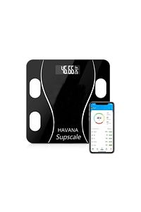 Dijital Tartı Baskül Yağ Su Kas Vücut Kitle Endeksi Kilo Ölçer Tartı Siyah Led Panel ürün fotoğrafı