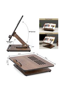 Dykos - Vigowood Yükseklik Ayarlanabilir 360º Dönebilir Kitap Okuma Standı ürün fotoğrafı