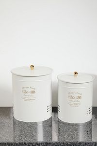 2 Katlı Metal Patates Soğan Kovası - Sebzelik - Patates Soğanlık Sepeti Ekonomik Boy Beyaz ürün fotoğrafı