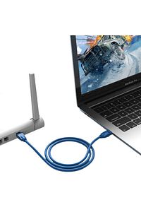 Cat6 1000mbps Ethernet Internet Veri Rj45 Kablosu 3 Metre Mavi Kablo ürün fotoğrafı
