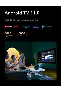 Mozart 1 Pro Android Tv L1 Lisanlı Projeksiyon Cihazı ürün fotoğrafı