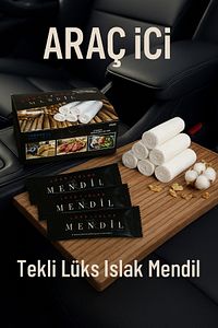 Araç Içi Tekli Lüks Islak Mendil Temizlik Mendili 1 Kutu/90 Adet ürün fotoğrafı