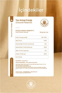 Antep Fıstığı - Toz - Yeni Mahsul - 100 gram ürün fotoğrafı