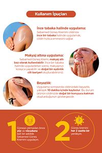 Sun Care UVA / UVB Filtresi ve E Vitamini Üçlü Yüksek Koruma Çok Yönlü Güneş Kremi 50 SPF 75 ml ürün fotoğrafı