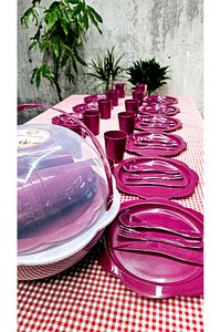 Papatya Piknik Seti 62 Parça 12 Kişilik Pasta Seti ürün fotoğrafı