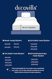 Kapitone Fitted Full Kenar Su Sıvı Geçirmez Yatak Koruyucu Alez Çarşaf Beyaz ürün fotoğrafı