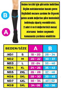 Diz Altı Variss Çorabı Orta Basınç Burnu Kapalı (SİYAH RENK) (ÇİFT BACAK) ürün fotoğrafı