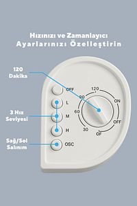 KTF-258W Kule Vantilatör - Beyaz ürün fotoğrafı