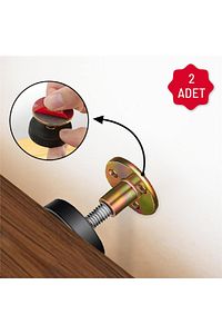 Yatak Baza Başlık Sabitleme Aparatı Ses Titreşim Önleyici Eşya Sabitleme 2 Adet (3,3-4,3 CM) ürün fotoğrafı