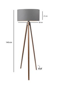 Tripod Lambader Ceviz Ayaklı Silindir Şapkalı Ayd-2210 ürün fotoğrafı