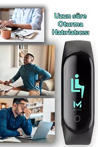 M6 Akıllı Bileklik 2025 | Renkli Ekranlı Akıllı Saat | Bluetooth | iOS Android Uyumlu | Adım Sayar ürün fotoğrafı