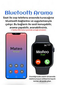 Akıllı Saat Yeni Nesil T700s Watch 7 Series Ios Androıd Uyumlu Bluetooh Arama Bildirim Alma ürün fotoğrafı