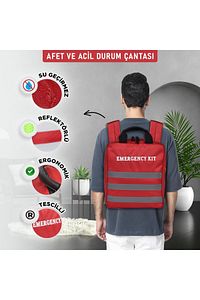 Tescilli 2 Kişilik Özel Deprem Çantası Ile Hazırlıklı Olun / 72 Saat Güvende Kal ürün fotoğrafı