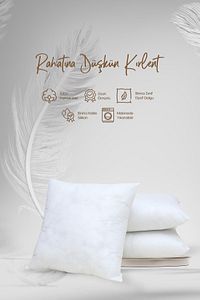 4'lü Kırlent Kılıfı Iç Yastığı 45x45 350 gr Sünger Kırlent Içi -malzeme ürün fotoğrafı