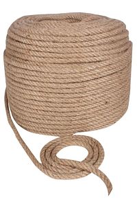 Jüt Halat ip 10mm 20 metre , kendir ip , Hasır ip - Dekor ipi ürün fotoğrafı